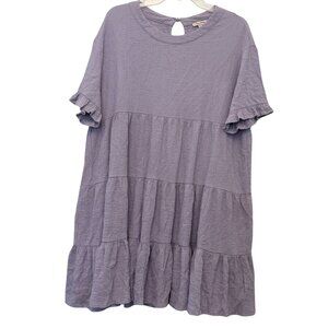 Womens Remixmess‎ Lilac Baby Blues Short Sleeve Dress - Size Large